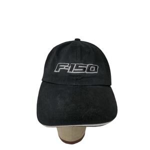 Ford F-150 Truck Built Ford Tough Strapback Hat Black Embroidered Spell Out